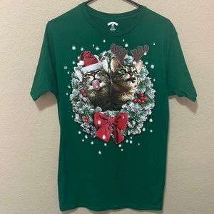 Christmas green tshirt